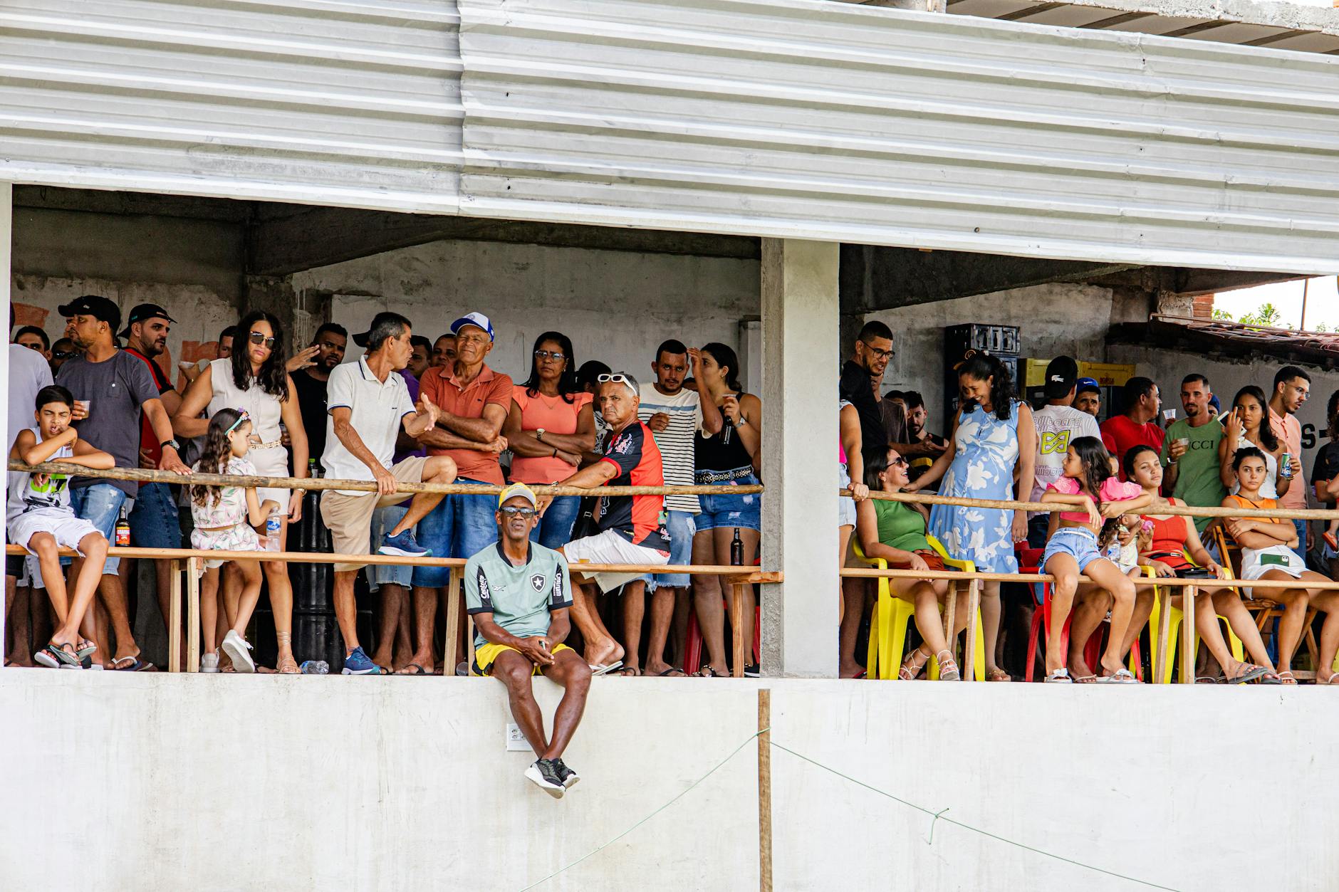 Community event with people gathering